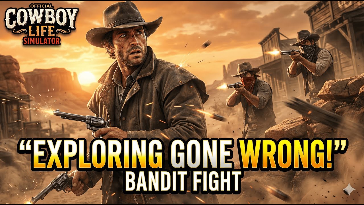 Cowboy Life Simulator LIVE | Exploring Gone Wrong 😱 Bandit Fight