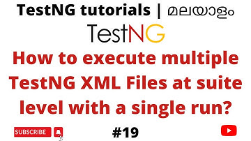 How to execute multiple TestNG XML files at a time | Testing Framework Java | TestNG Tutorials | #19
