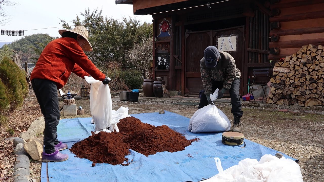 Весна~ Наступила весна, поэтому жизнь в корейской горной деревне так прекрасна~!!