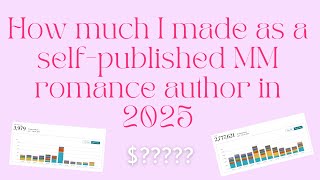 How much money I made from self-publishing MM romance in 2025