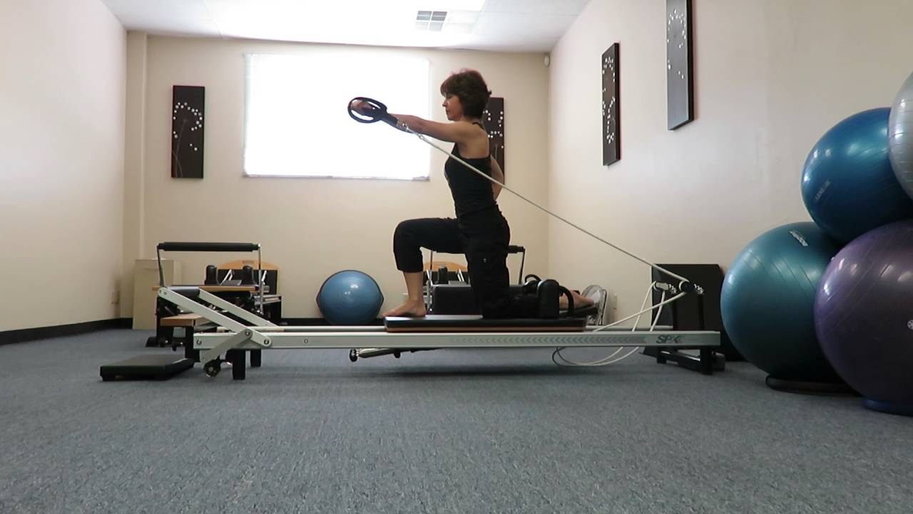Kneeling upper body series on pilates reformer YouTube