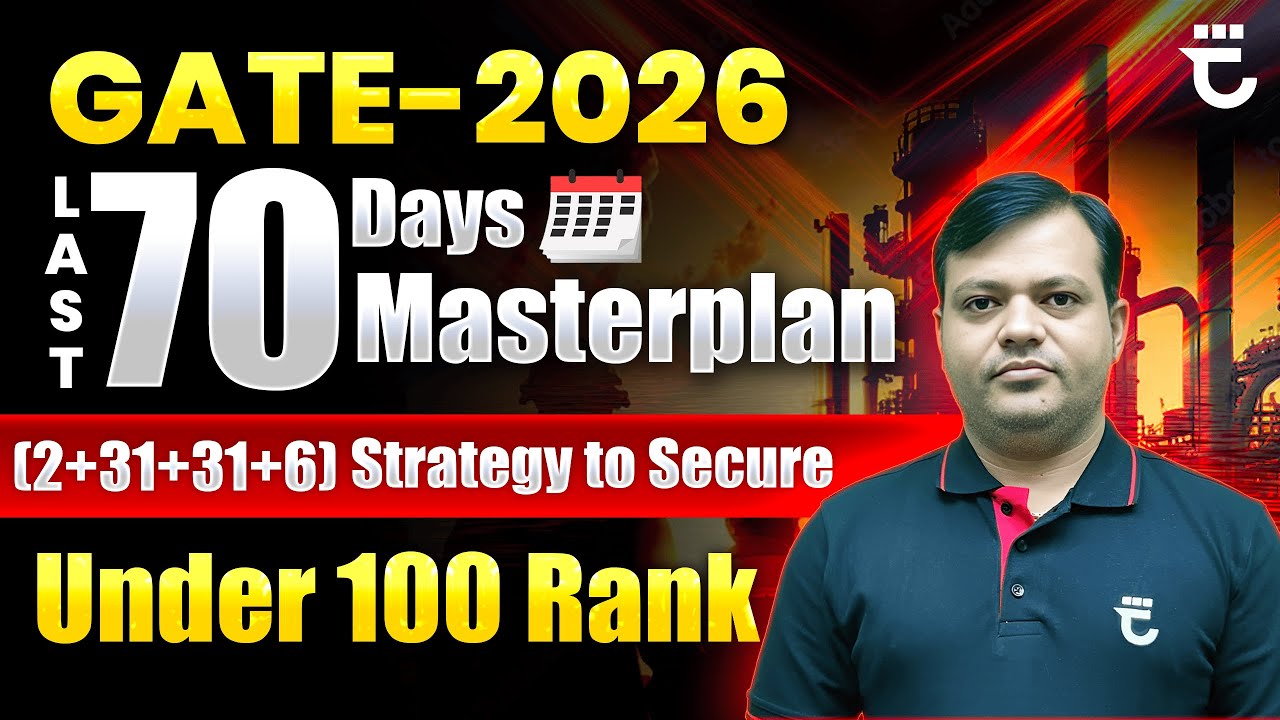 Last 70 Days Masterplan | Days-wise Strategy to Secure Under 100 Rank ...
