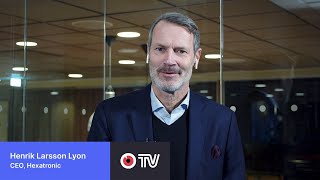 Hexatronic Group's CEO Henrik Larsson Lyon in an interview about Year-end report 2023