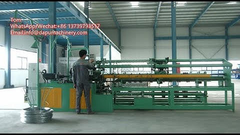 High speed automatic double wire chain link fence machine