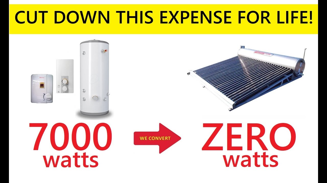 Electric Water Heater to SOLAR Water Heater Conversion YouTube