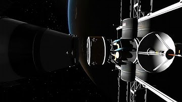 Large asteroid miner with massive solar array (part 2 - IKSP) - Duna colony project