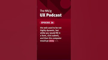 "Advice for seasoned UX professionals" - by Dr. Jakob Nielsen on the NN/g UX podcast. #ux #podcast