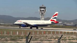 Barcelona airport - landings and takeoff summer 2014