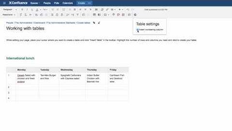 Insert A Numbering Column - Learn Atlassian Confluence #16