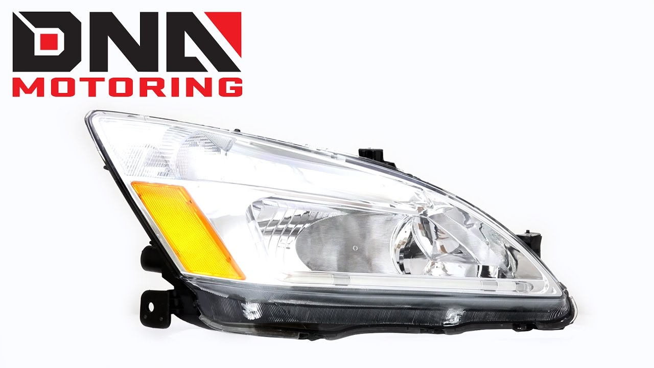 FOR 2003-2007 HONDA ACCORD PAIR CHROME HOUSING AMBER CORNER HEADLIGHT/LAMP SET E - Foto 11