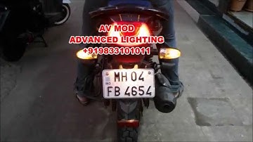 TVS Apache RTR 180 PROJECTOR HEADLIGHT BY VISHAL