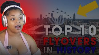 10 BEST American Football Flyovers Of All Time | REACTION |