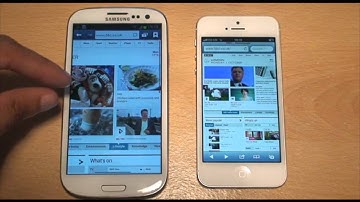 iPhone 5 Vs Samsung Galaxy S3 Browser Test Head to Head!