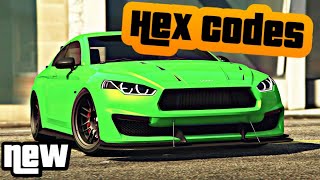 List of Hex Codes | GTA 5 Online Crew Colour Hex Code How To | CustomCarsofGTA |