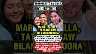 MARIEL PADILLA, TATAKBO RAW BILANG SENADORA SA 2028 #shorts
