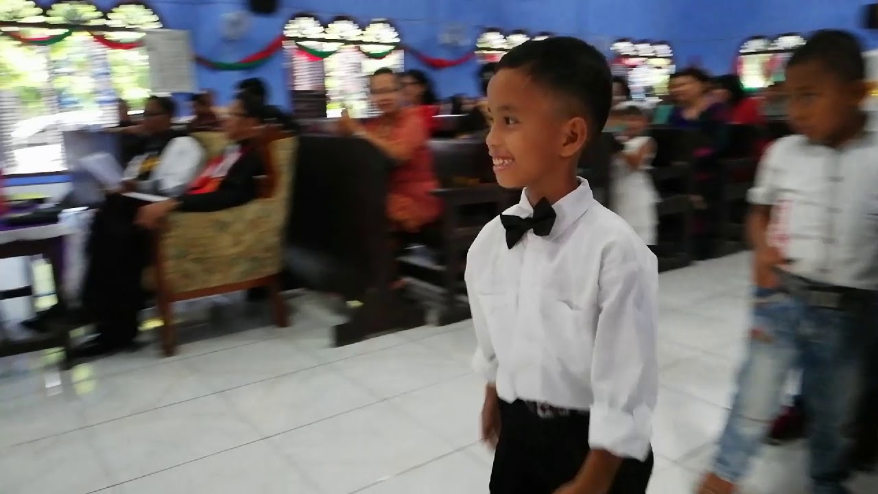 Liturgi tentang penciptaan dibawakan anak sekolah minggu GKPA BINJAI