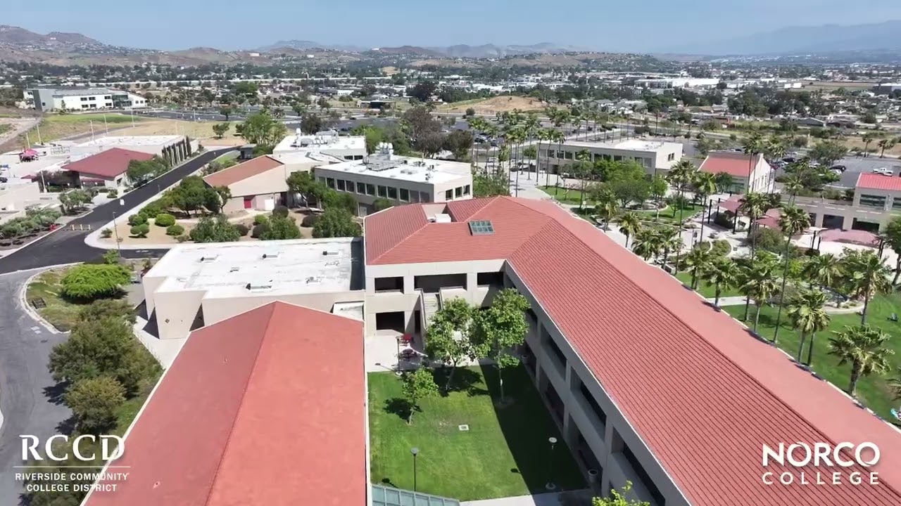 A View From The Air of Norco College Campus and Resources