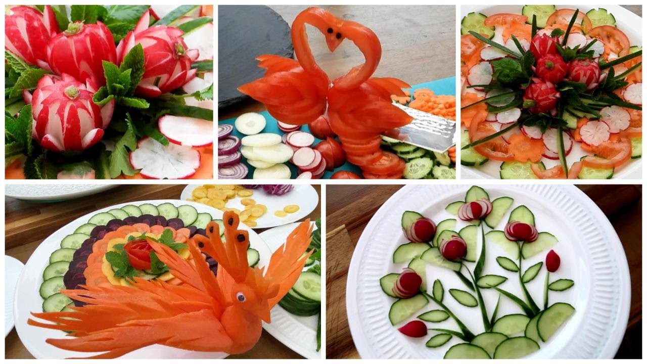 10 Super Salad Decoration Ideas Designing & Carving as Beautiful