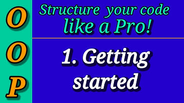 Python Object Oriented Programming (OOP) | Getting Started (Part 1) | Python Tutorials
