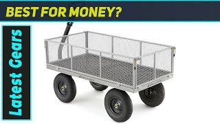 Gorilla Carts Heavy-Duty Steel Utility Cart – The Best Rugged Garden Cart for Tough Jobs