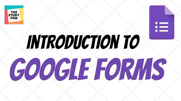 Introduction to Google Form | in English | The Study Pod