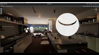 Living room   Modern Home  - Realistic archvis scene in unity 3D.