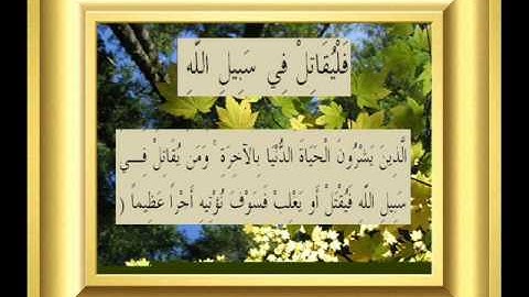 القران الكريم سورة النساء الأية 74.wmv