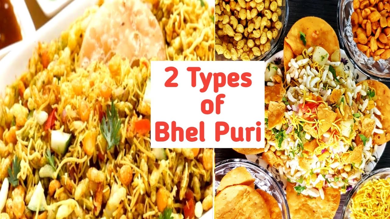 Bhel Puri Easy Recipe 2 Types Of Bhel Puri With Green and Imli Ki