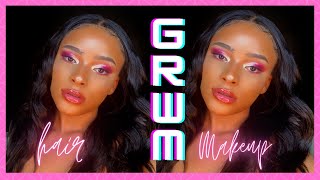 GRWM |HAIR & MAKEUP| Contouring like a PRO + Dewy Finish| OMG...Trying The Best Body Wave Hair Ever?