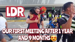 FIRST MEETING AFTER 1YEAR AND  9 MONTHS  BEING LDR#ldrcouple  #provincegirl #philippines/USA🥰