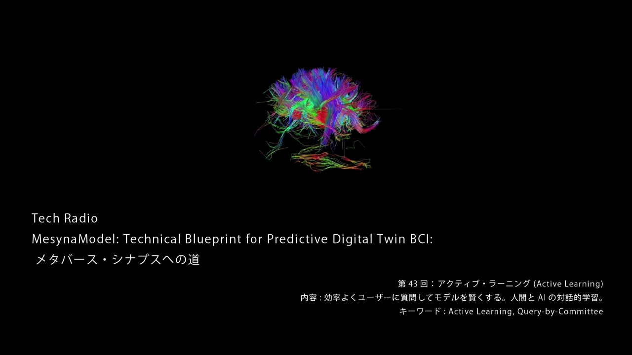 Tech Radio - MesynaModel: 43 -   アクティブ・ラーニング (Active Learning)