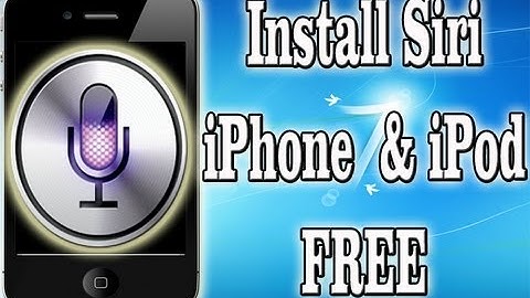 How To Install Siri FREE On iPhone and iPod Touch