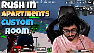 RUSH IN APARTMENTS CUSTOM ROOM @CarryMinati Playing BGMI Crazy Gameplay Ever