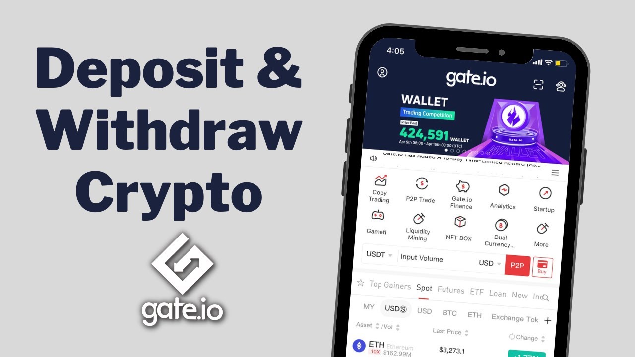 How to DEPOSIT or WITHDRAW Crypto on GATE.io Exchange
