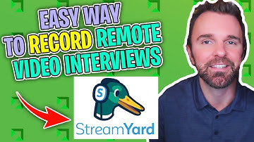 ✔️ EASY 🔴Recording Video interviews using Streamyard in 2021