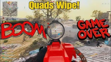 Call Of Duty Warzone 3 Urzikstan Quads Squad Wipe with Meta Pulemyot 762 & WSP Swarm 🙌😊
