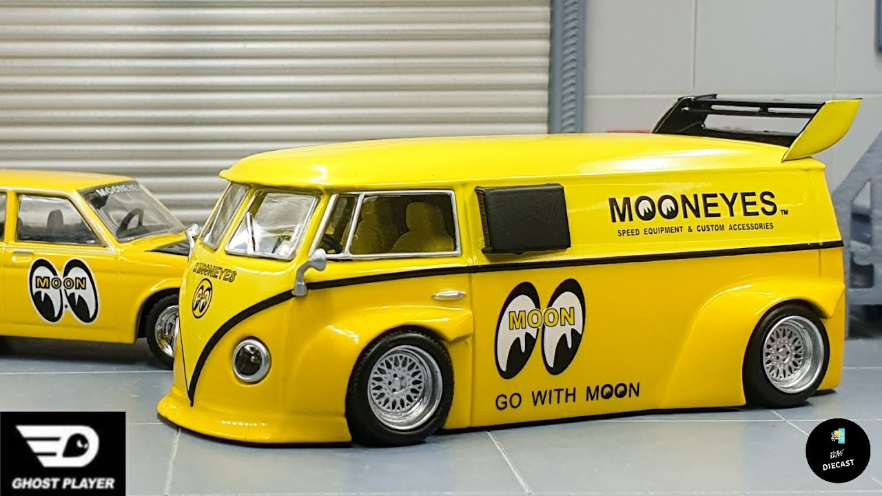 Volkswagen T1 Drag Bus with Mooneyes Livery by Time Micro x Ghost Player |  UNBOXING and REVIEW