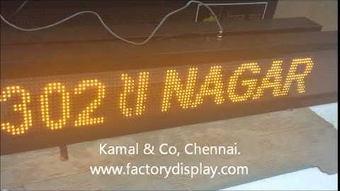LED bus display with LCD keypad   Kamal & Co Chennai
