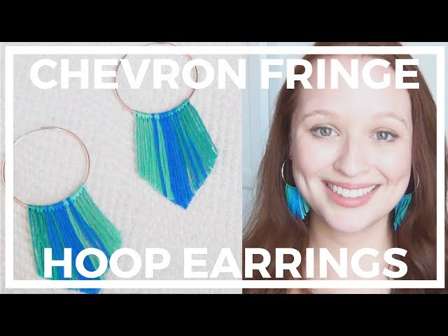 Chevron Fringe Earrings ♥ DIY Jewelry