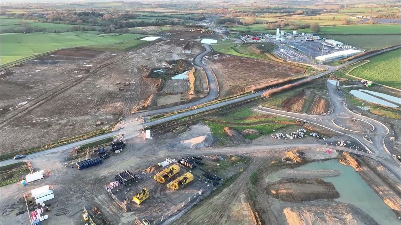 HS2 Construction Brackley to Southam, January 2023 YouTube