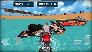 لعبة ماء سيرفر دراجة هوائية شاطئ بحر الاعمال المثيرة screenshot 1