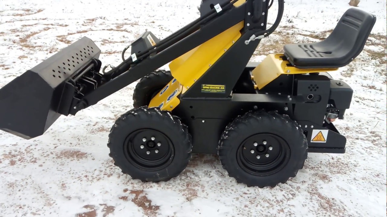 Predvádzacie video mininakladača TUR M500 od www.mini-bagre.sk