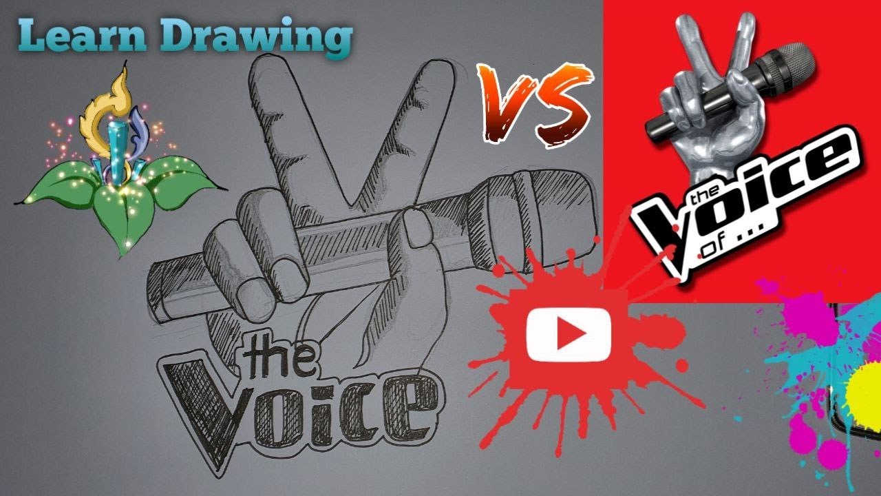 How to draw the voice - YouTube
