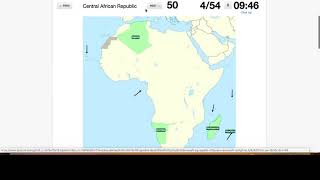 Sporcle - Clicking Countries of Africa (no outlines)