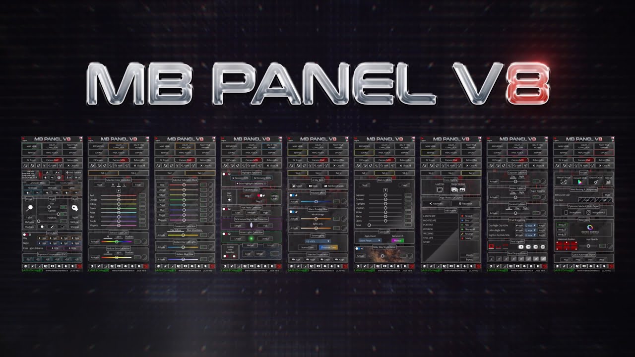 Presentazione MB Panel V8 - Plugin per Adobe Photoshop - YouTube