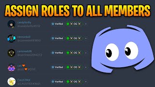 Mass Assign Roles on Discord - Assign Roles in Bulk