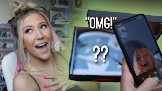 SURPRISING BEST FRIEND WITH HER DREAM SNEAKERS *cute reaction*