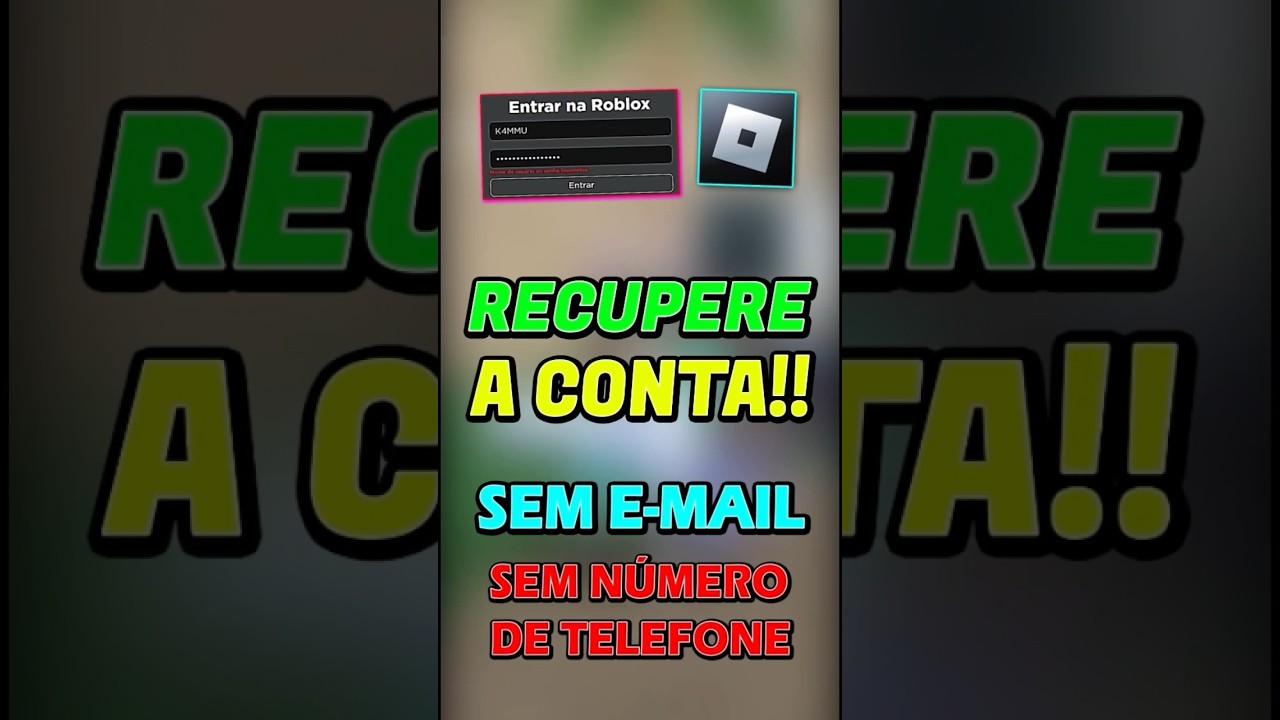 COMO RECUPERAR CONTA DO ROBLOX HACKEADA FACILMENTE EM 2023!🔥 [SEM SENHA,  SEM EMAIL, SEM TELEFONE✓] 