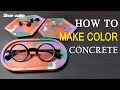 DIY Concrete Tray Secrets Of Perfect Colored Concrete, step by step - Concrete Art