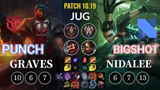 SB Punch Graves vs DRX BigShot Nidalee Jungle - KR Patch 10.19